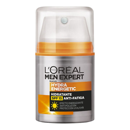 L'OREAL MEN EXPERT Anti-Fatigue 24h Moisturizing Day Cream with SPF15 Hydra Energetic dispenser with vitamin C + UV filters 50 ml 