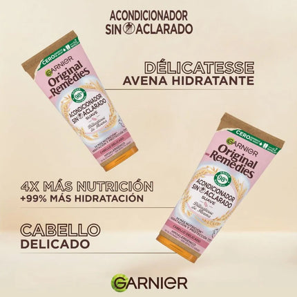 GARNIER ORIGINAL REMEDIES Délicatesse De Avena Acondicionador Sin Aclarado Unisex 200 ml