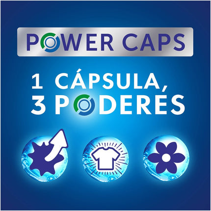 Wipp Express Power Caps Detergente en Cápsulas para Lavadora Limpieza Profunda, Eficaz en Agua Fría 33 + 33 lavados