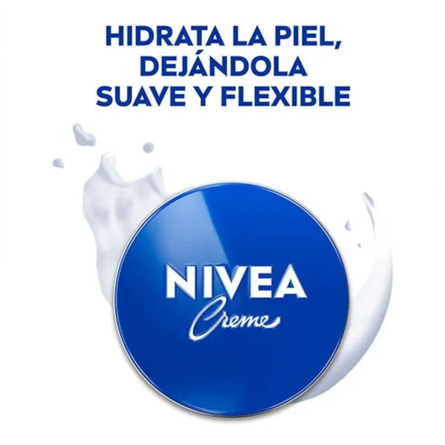 NIVEA Creme crema hidratante universal todo tipo de pieles lata para dejar la piel suave y flexible