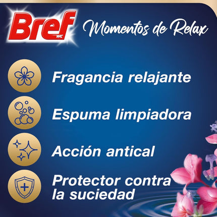 BREF Desinfectante WC Power Activ colgador Momentos De Relax Armonía Blister de 2 unidades