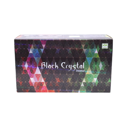 Satya Pack of 12 boxes 15g of Black Crystal Incense 