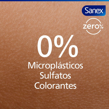 SANEX Zero% gel de baño Anti-Pollution 0% con ingredientes esenciales botella 600 ml