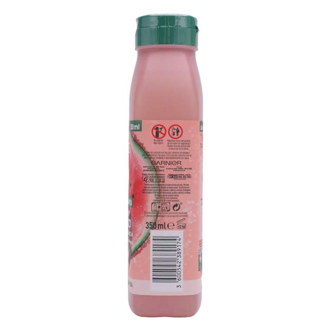 GARNIER Fructis Revitalizing Watermelon Shampoo, indicated for dull or lifeless hair, 96% natural origin 350 ml 