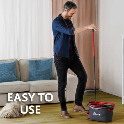 VILEDA Turbo Smart cleaning set with complete mop + bucket with wringer 