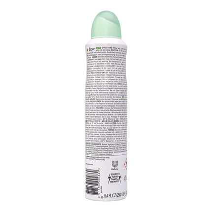 DOVE Go Fresh máxima de pepino té verde Desodorante 48h Spray Desodorante 250 ml