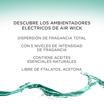 AIR WICK Essentials Oils Pure ambientador eléctrico Flor recambio 2 unidades 19 ml