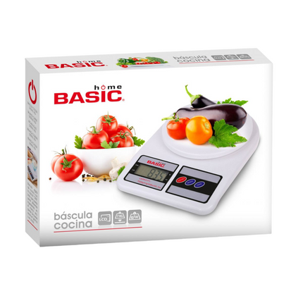 Plastic Kitchen Scale Digital Weight MAX 7kg LCD Screen 