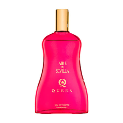 AIRE DE SEVILLA Queen Estuche de cosmética para mujer con Perfume Gel de ducha suave y Crema Hidratante corporal perfumada Cofre de regalo de ritual perfumado (150 ml cada uno)