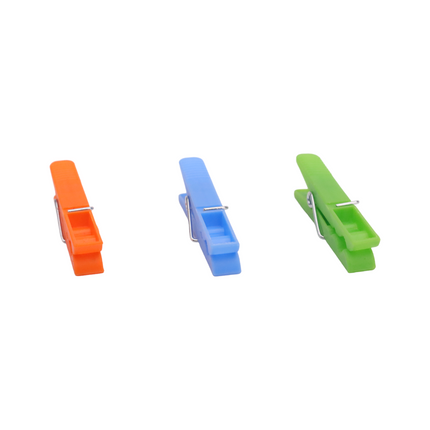 Lot of 72 Standard Plastic Clothes Pegs Multicolor Clothes Pegs Close Bags Multipurpose Clip Ideal Tool for your Home 