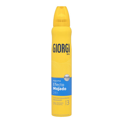 Giorgi Line Hydrating Fixing Foam Can Wet Effect 24h Extra Strong Hold Spray 210 ml 