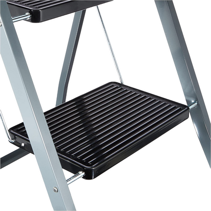 Metaltex PIRENEO folding ladder with 2 individual steps 47 x 53 x 83 cm Black 