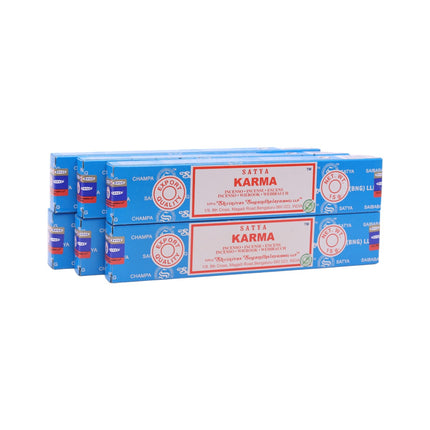 Satya Pack of 12 boxes 15g of Karma Incense 