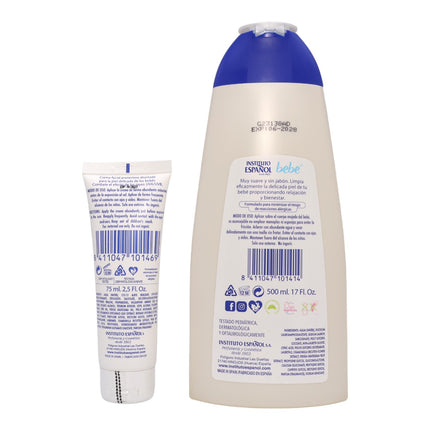 IE Bebé gel de baño sin jabón adecuado para recién nacido frasco 500 ml + Crema Facial Proteccion 20SPF