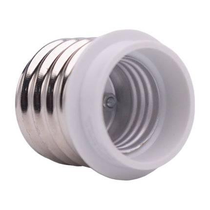 E40 to E27 Lamp Base Adapter in WHITE Adapter Converter for Lamp Holder for Light Bulbs, LED, Halogen, Energy Saving Lamp 