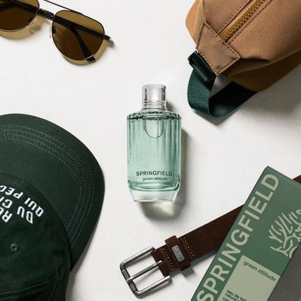 Springfield Green Attitude Eau de Toilette for Men Young and Casual Fragrance Aromatic and Woody Notes Ideal for Daily Use 100 ml 