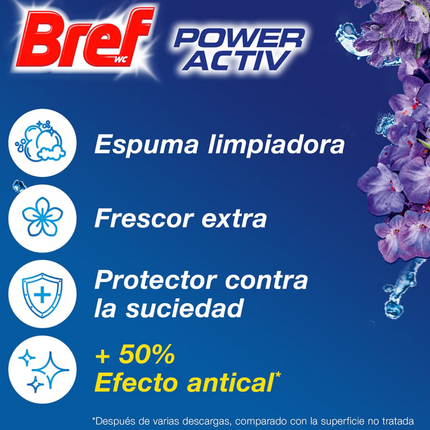 BREF Desinfectante WC Power Activ colgador Hawaii Duplo - El envase puede variar