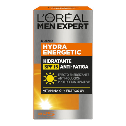 L'OREAL MEN EXPERT Anti-Fatigue 24h Moisturizing Day Cream with SPF15 Hydra Energetic dispenser with vitamin C + UV filters 50 ml 