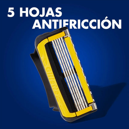 Gillette ProShield bliester de Cuchillas de Afeitar Hombre, Paquete de 4 Cuchillas de Recambio