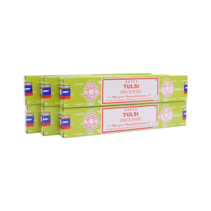 Satya Pack of 12 boxes 15g of Tulsi Incense 