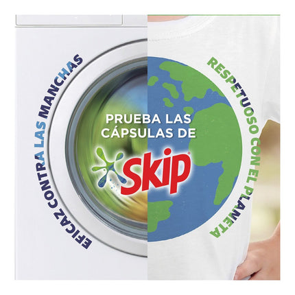 SKIP Ultimate bolsa de detergente máquina líquido 3 en 1 Máxima Eficacia bolsa 46 cápsulas