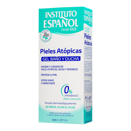 INSTITUTO ESPAÑOL Gel de baño Pieles Atópicas, secas y sensibles botella 500 ml 0% parabenos 500 ml