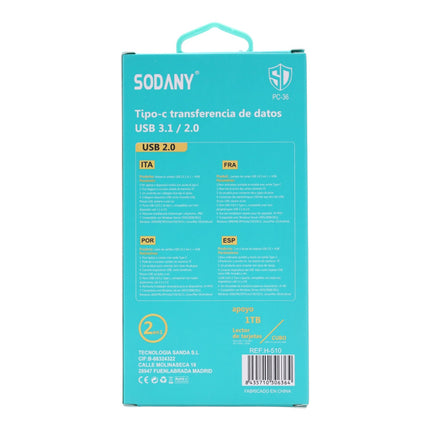 SODANY Hub USB 3.1/2.0 Tipo C 4 en 1 para transferencia de datos, leer y escribir tarjetas de memoria, lector de tarjetas de memoria