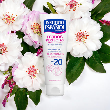 INSTITUTO ESPAÑOL Crema antimanchas con Rosa Mosqueta + SPF 20 Manos Perfectas 75 ml