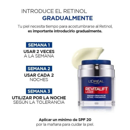 L'ORÉAL PARIS Revitalift Laser Anti-Wrinkle Face Cream with Retinol + Niacinamide Night 50 ml 