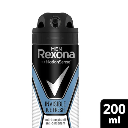 Rexona desodorante Desodorante Antitranspirante Invisible Ice para hombre 200 ml