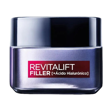 L'ORÈAL PARIS Revitalift Filler Crema De Día | 50ML Crema de día rellenadora anti-edad aporta Volumen, Con Ácido Hialurónico Concentrado, Acabado no graso