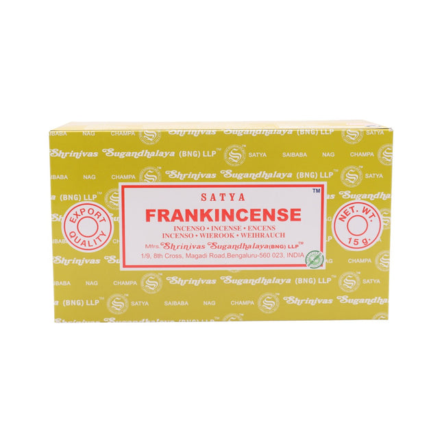 Satya Pack of 12 boxes 15g of Frankincense 