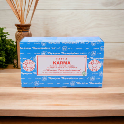 Satya Pack of 12 boxes 15g of Karma Incense 