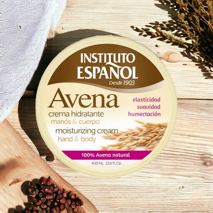 INSTITUTO ESPAÑOL Tarro Crema Hidratante Corporal Avena 400 ml