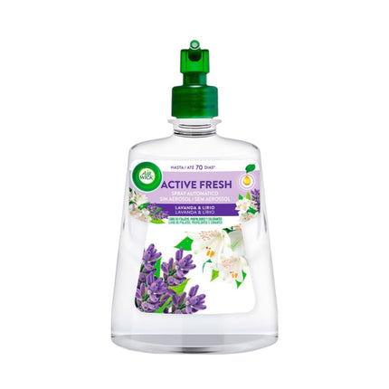 AIR WICK Active Fresh automatic air freshener Sea breeze, soft cotton, jasmine flower, lavender and lily with natural essential oils refill 228 ml