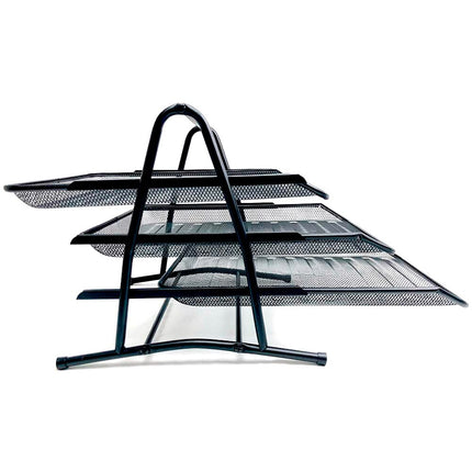 2, 3 or 4 Tier Metal Desk Organizer Tray for Papers, Sheets and Documents for Office or Personal Use 