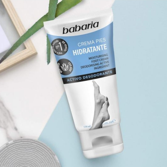 Babaria crema de Pies Hidratante con activo desodorante 150 ml