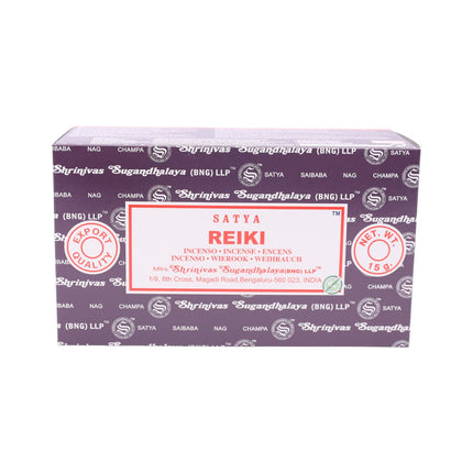 Satya Pack de 12 cajitas 15g de Incienso Reiki