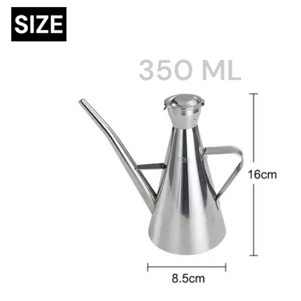 Elegant Stainless Steel Oiler 350ML 500ML 1000ML 3 Sizes to Choose From Practical and Durable 