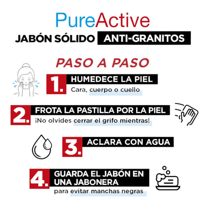 Garnier Pure Active Jabón Sólido Carbón 100 gr