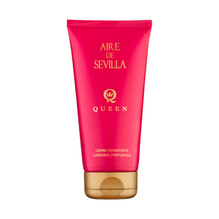 AIRE DE SEVILLA Queen Estuche de cosmética para mujer con Perfume Gel de ducha suave y Crema Hidratante corporal perfumada Cofre de regalo de ritual perfumado (150 ml cada uno)