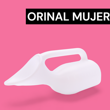 Botella Orinal Mujer de 1000 ml Orina Portátil Blanco