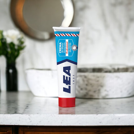 LEA Crema de afeitar Espuma de afeitar de barbear Shaving Cream para Piel Sensible 250 g