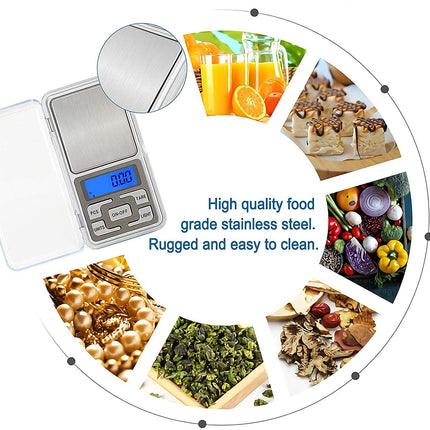 Digital Kitchen Scale, 500g/0.1g, 200g/0.01g, High Precision Kitchen Scale, Multifunctional Mini Food Scale - Brand may vary 