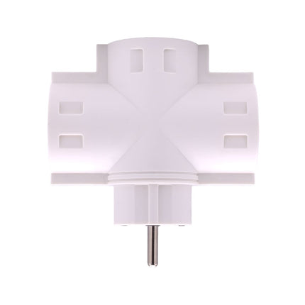 Triple adapter with white schuko plug MAX. 3680W 250V/16A 