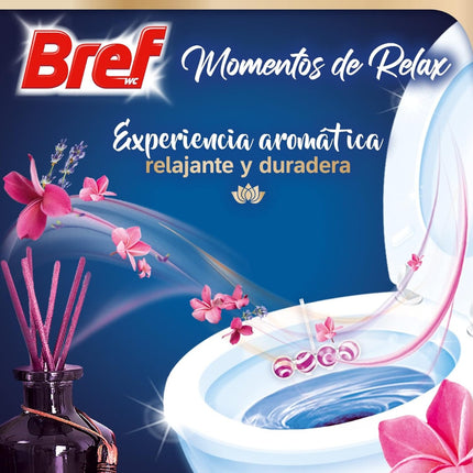 BREF Desinfectante WC Power Activ colgador Momentos De Relax Armonía Blister de 2 unidades