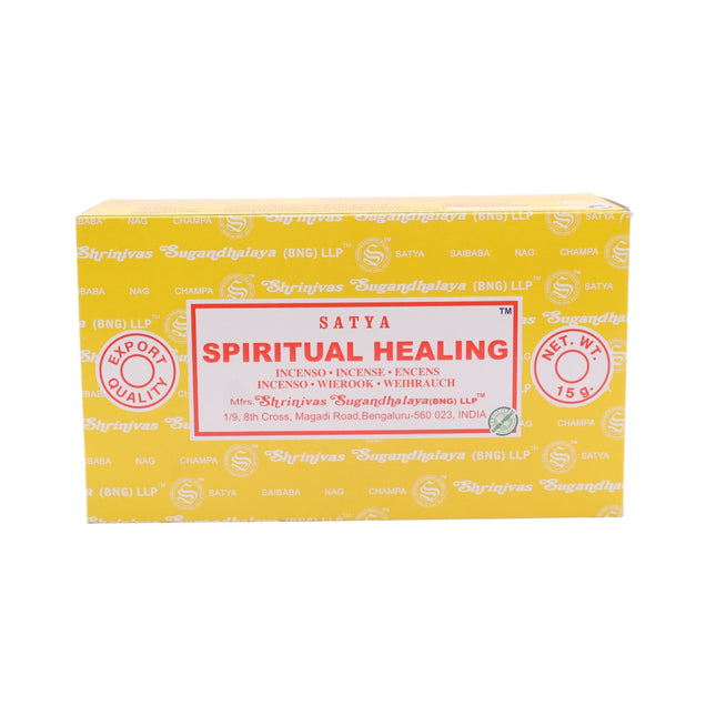 Satya Pack of 12 boxes 15g of Spiritual Healing Incense 