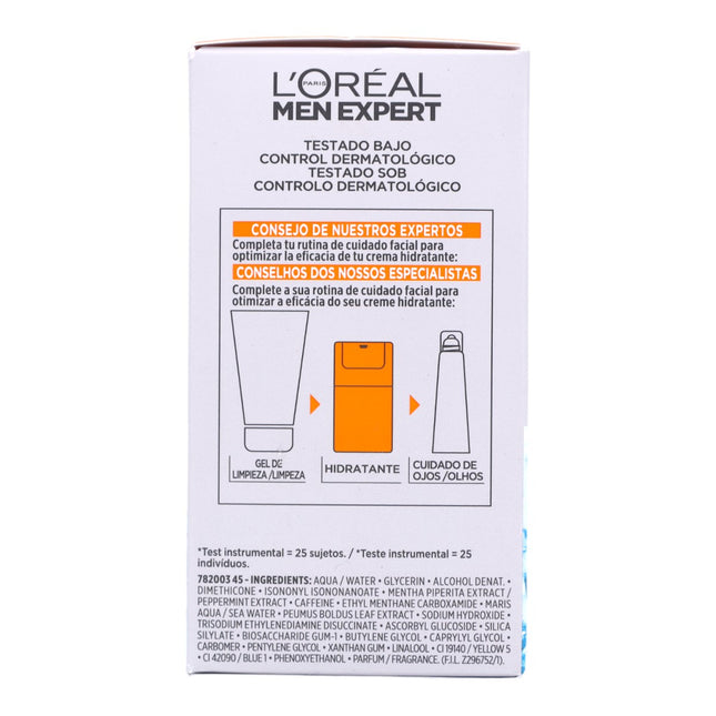 L'OREAL MEN EXPERT Hydra Energetic ultra-hydrating shine-free polar fluid gel dispenser 50 ml