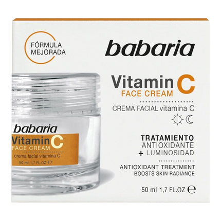 Babaria Vitamin C Facial Cream Antioxidant day and night cream provides luminosity for radiant and cared for skin 50 ml 