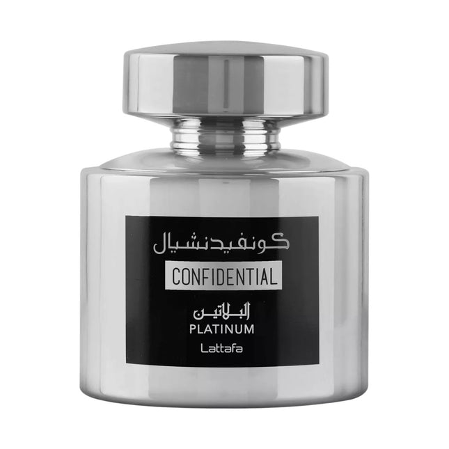 Lattafa Confidential Platinum Eau de Parfum para hombre 100 ml